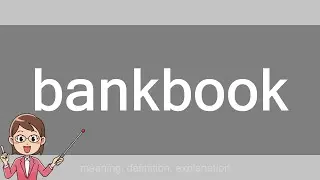 bankbook