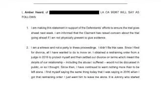 2020 03 19 Amber Heard Fourth Witness Statement | UK Trial | Johnny Depp v NGN & Dan Wootton