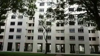 Blks 54, 55, 56 and 62 Sims Drive Residential HDBs - Walkabout and ride on Fuji/Fujitec elevators