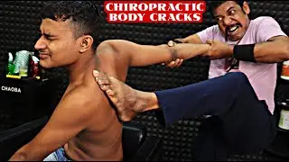 ASMR Chiropractic Adjustment & Head Massage | Loud Hair, Neck, Back & Spine Cracks | Body Massage