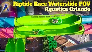 Riptide Race Waterslide POV At Aquatica Orlando