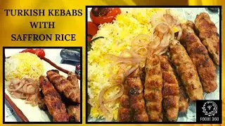 Turkish Kebabs with Saffron Rice Recipe/ Eid Special / FOODI 360