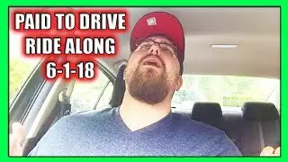 Paid to Drive Ride Along Lifestream 6-1-18 (GrubHub Delivery Driver Experience)
