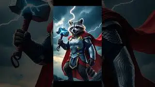 Marvel Raccoon: Every Superhero Transformation! 🔥🐾#marvel #superhero#aiart#transformation#animation