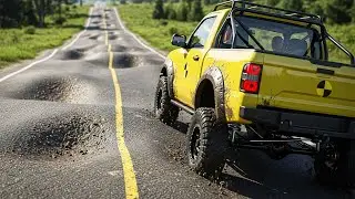 Satisfying Cars Suspension Test - BeamNG drive #beamngdrive #4k