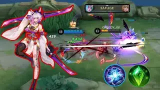 [23 Kills + Savage] Karina one shot build |Alchemy Playz| - #mlbb #MobileLegends