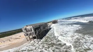 Erosion and Property Damages Old A1A Beach Homes | October 2025 | FPV Flywoo Explorer LR4 O4 Pro