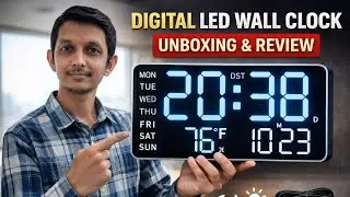 Digital LED Wall Clock Unboxing & Review