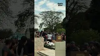 Despedida do PM Cordeiro em Itapira, falecido ap&oacute;s acidente durante ocorr&ecirc;ncia em S&atilde;o Vicente.