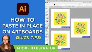 How to Paste in Place on Artboards in Adobe Illustrator