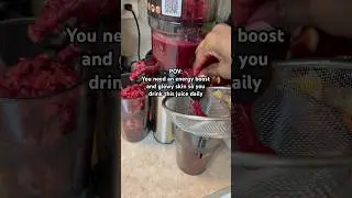 😍If I wanted GLOWY skin & ENERGY I would drink this🔥 #shorts #juicing #skincare