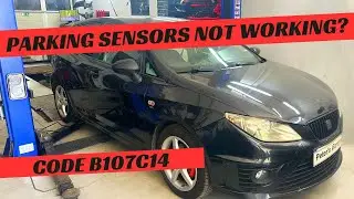 How to diagnose Parking Sensors not working on Seat, VW, Audi, Skoda   Fault Code B107C14