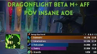 Dragonflight M+ Aff lock PoV Insane AOE