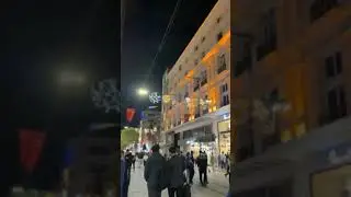Istikilal Street night and day-walking tour Istanbul #gulandraniya #shortyoutube #shorts #shoping