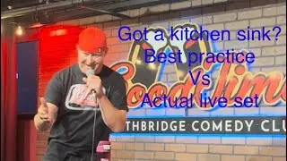 Got a kitchen sink?  Best practice set vs actual live comedy set version ​⁠​⁠@mysteryplumber