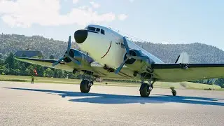 MSFS | Scenic Douglas DC3 arrival into Lugano Airport, Switzerland🇨🇭