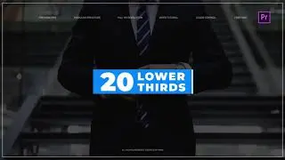20 FREE ANIMATED LOWER THIRDS For Premiere (How To Use) | Free Assets and Elements