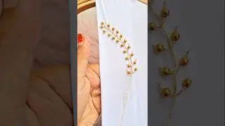 Most Elegant hand embroidery tips #handbroidery #embroidery #viral #shorts