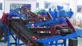 Induction heating furnace for steel bars,Rolling to produce steel balls #steelbars #furnace #steel