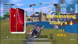 Dominating lobby&rsquo;s with iPhone XR after iOS 17.6.1 update best clutches with review​⁠#bgmi#pubg