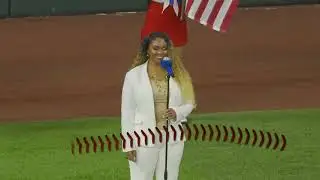 Erica King - Star Spangled Banner - 2021- Texas Rangers Baseball Game vs Houston Astros