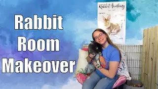 RABBIT ROOM MAKEOVER: Mini Bunny Room Remodel | TJ Maxx and HomeGoods Bunny Haul 75% Off