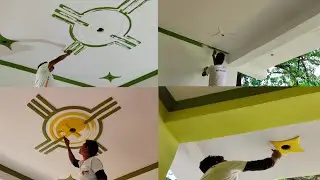 Ceiling Colour Design &lsquo;&rsquo; Plus Minus Paint Design