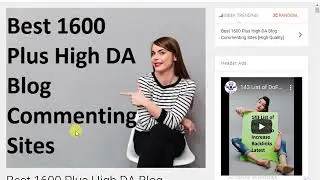 Best 1600 Plus High DA Blog Commenting Sites [High Quality]