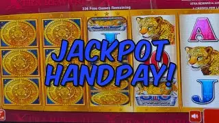 ДЖЕКПОТ HANDPAY! 336 бесплатных игр и огромный выигрыш в слоте Mayan Chief от Konami!