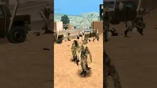 Army vs local police fight #gta #andreas #gtasangameplay #shortvideo #shorts