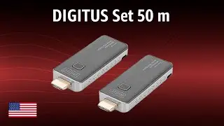 Беспроводной HDMI-удлинитель DIGITUS, комплект 50 м (DS-55318) | ТЕСТ | Английский
