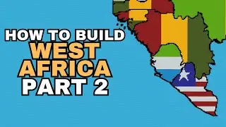 West Africa Part 2 - World Flag Map Tutorial [Part 69] [Minecraft]