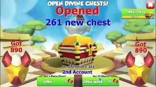 Opened 261 New Divine Chest in 2nd account-Dragon Mania legends | Collected 890 Talisman | DML