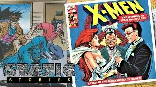 Static Stories reading 1994 Marvel X-Men The Wedding of Jean and Cyclops Read Aloud Children's Book