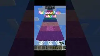 Minecraft Rainbow Rain| Is it worked? #shorts #minecraft #gameplay #rainbow #rain.