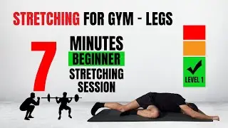 7 min Stretching for Gym - Legs - Beginner