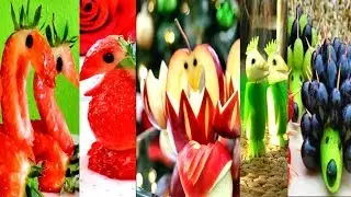 5 Creative Food Art Ideas | Fruit & Vegetable Carving | Fun Food For Kids