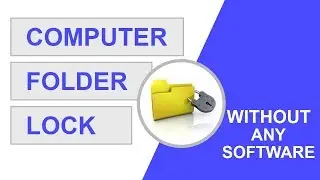 How to Lock Folder Without any Software of Computer or Laptop on windows 10 by Tech7 Bangla