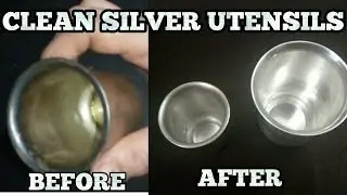 How to clean Silver Utensils at home-With only 1 MAGIC ingredient!!-Clean/Polish Silver items
