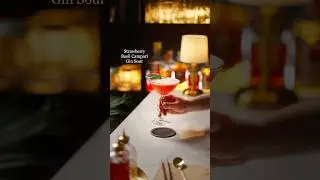 Strawberry Basil Campari Gin Sour: A cocktail recipe