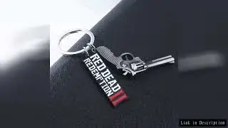Game RDR2 Arthur Morgan Revolver Model keychain Red Dead Redemption 2 Bag Car Pendant Fans Cosplay G
