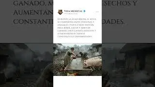 Agua compartida con animales #edadmedia #medieval #civilizacionesantiguas