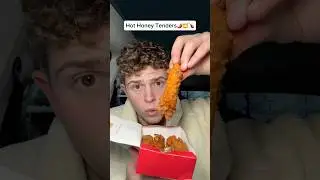 Eating Chick Fil A&rsquo;s NEW Hot Honey Chicken Tenders! #foodhack