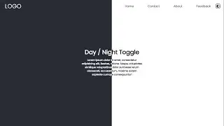 Theme Dark and Light Toggle Animation with html / css/ js