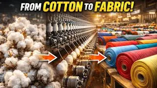 How Fabric is Made ( Step By Step ) From Raw Cotton To Finished Fabric  