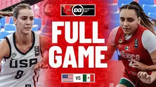 США 🇺🇸 против Мексики 🇲🇽 | Женщины | Полный матч | Чемпионат мира по баскетболу 3x3 среди юношей ...