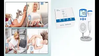 Monitor Fetal Doppler functii vitale intrauterin, detectarea batailor inimii/pulsului fatului, LCD