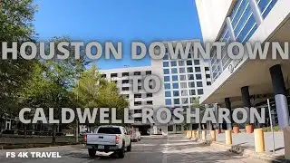 DOWNTOWN Houston Texas to CALDWELL Rosharon Via I59/288/CR57/FM521. Drive with me.