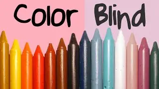 Can I Sort Crayons While Colorblind?! #Shorts