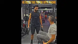 he kicks the tripod with phone... #trollface #edit #troll